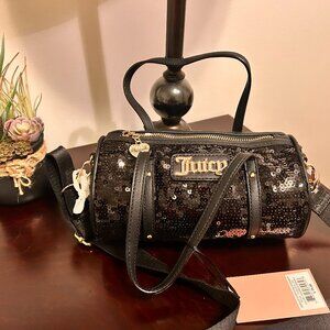NWT Beautiful Juicy Couture Queen Of Everything Mini Barrel Crossbody Bag.